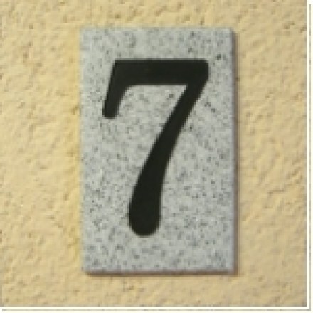 Granit Design einzel Hausnummer